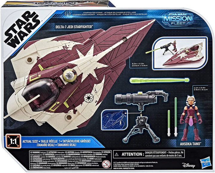 Star Wars Mission Fleet Ahsoka Tano Delta-7 Jedi Starfighter Figur und Fahrzeug