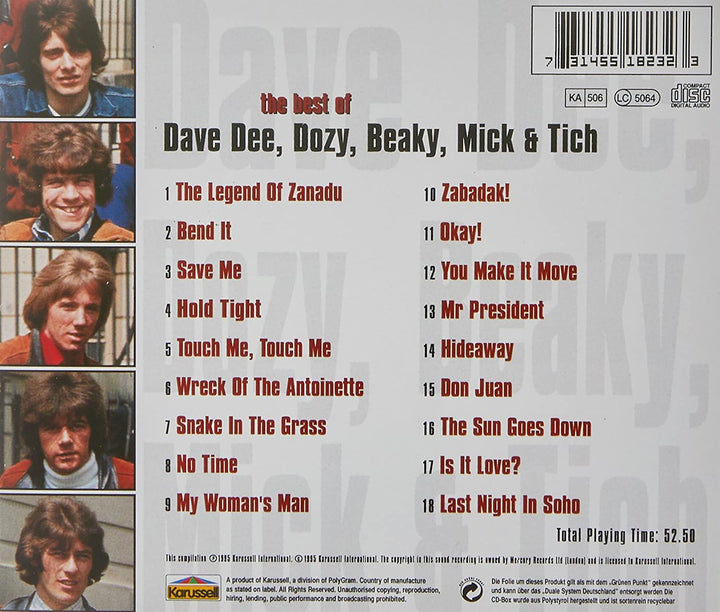 Das Beste von Dave Dee, Dozy, Beaky, Mick &amp; Tich - Dave 'Dee' Harman [Audio-CD]