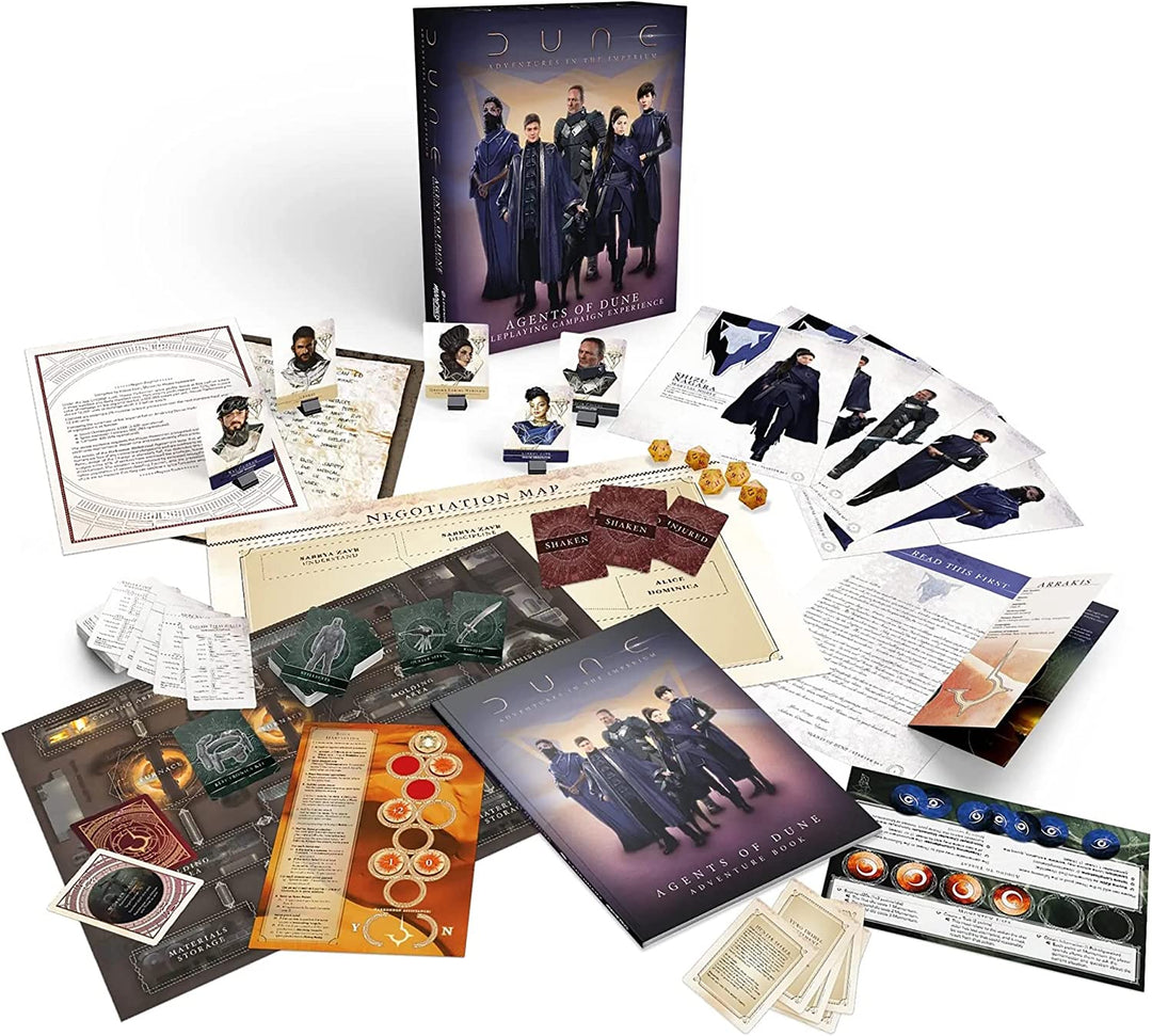 Modiphius Entertainment Dune – Abenteuer im Imperium: Agents of Dune Box-Set