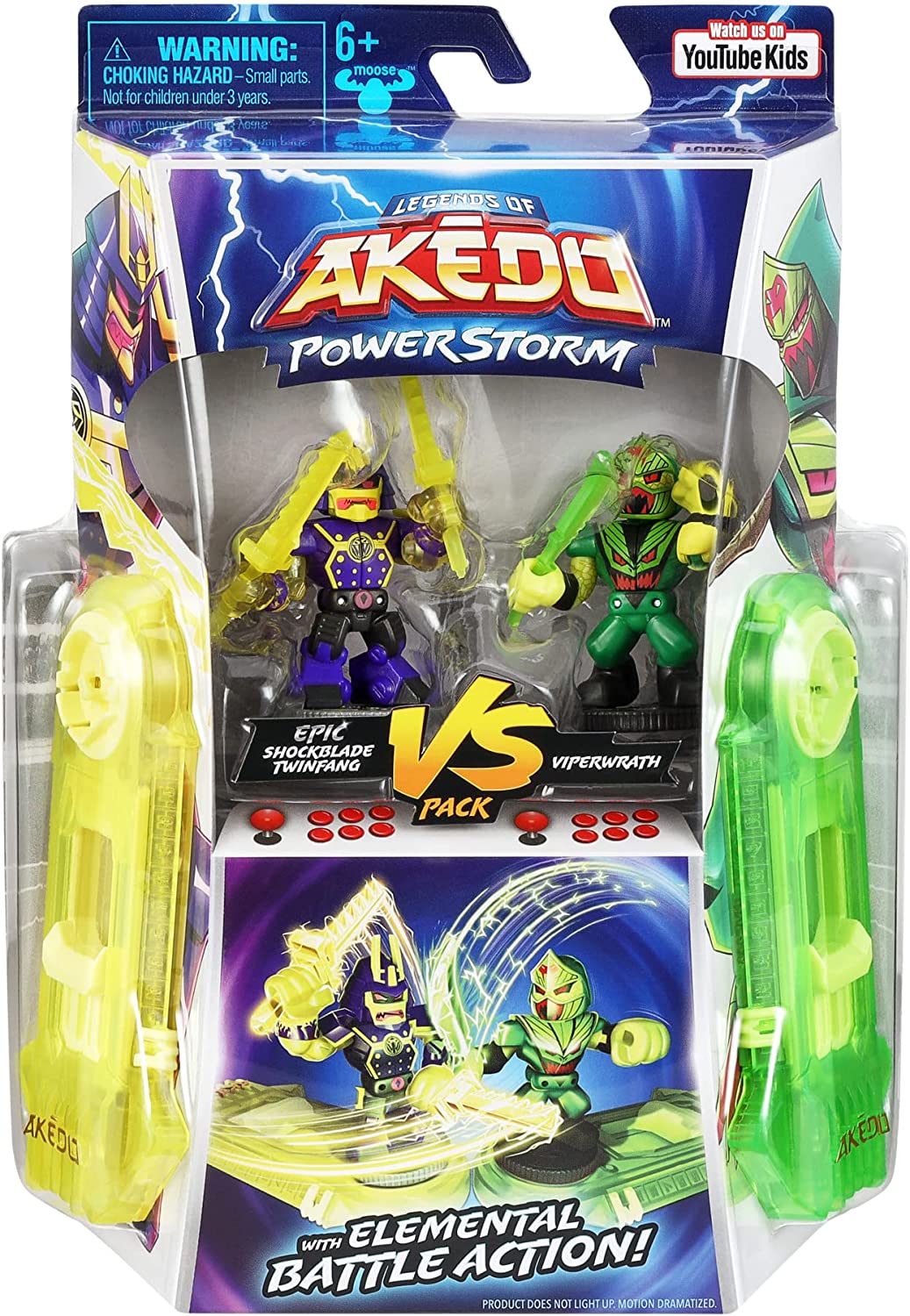 Legends of Akedo: Powerstorm Versus Pack – Viperwrath Vs Twinfang Warrior Figuren