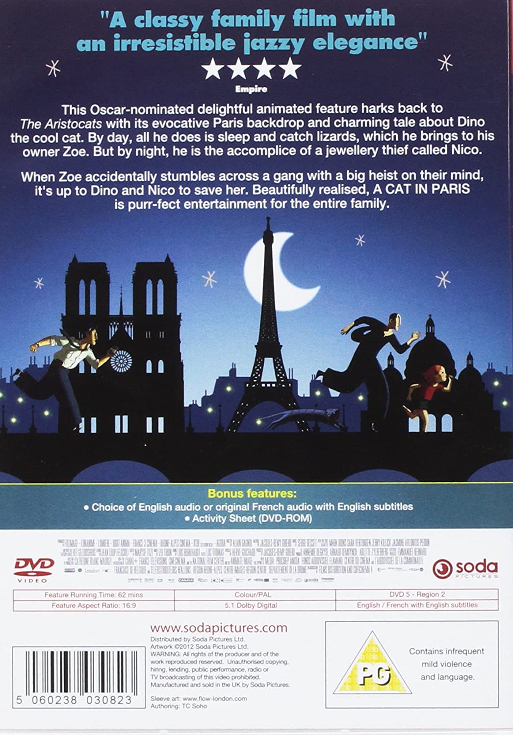 Eine Katze in Paris – Familie/Abenteuer [DVD]