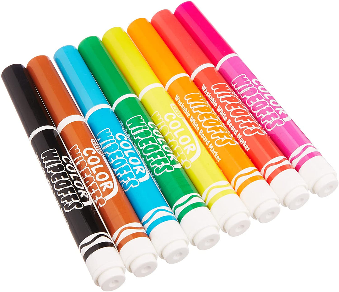 Crayola – 8 radierbare Filzstifte (große Spitze) – Französische Box – Kreative Hobbys – Filzstifte und ausgefallene Accessoires – Für Kinder ab 3 Jahren – Zeichen- und Malspiel