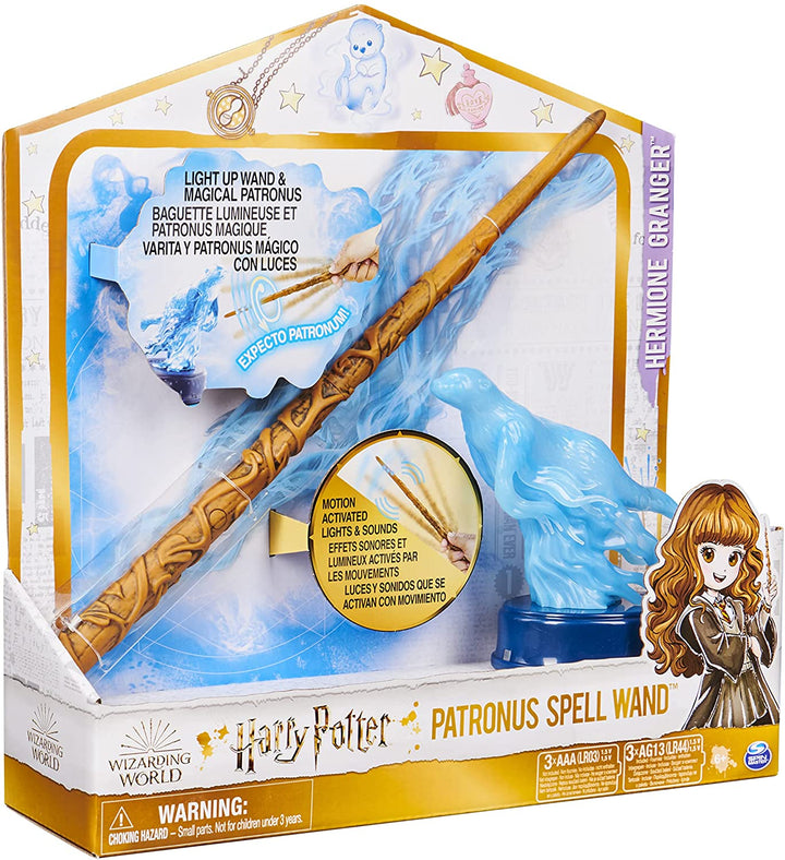 Wizarding World 6064361 PatronusSpellWandHermine Harry Potter, 33 cm Hermine G