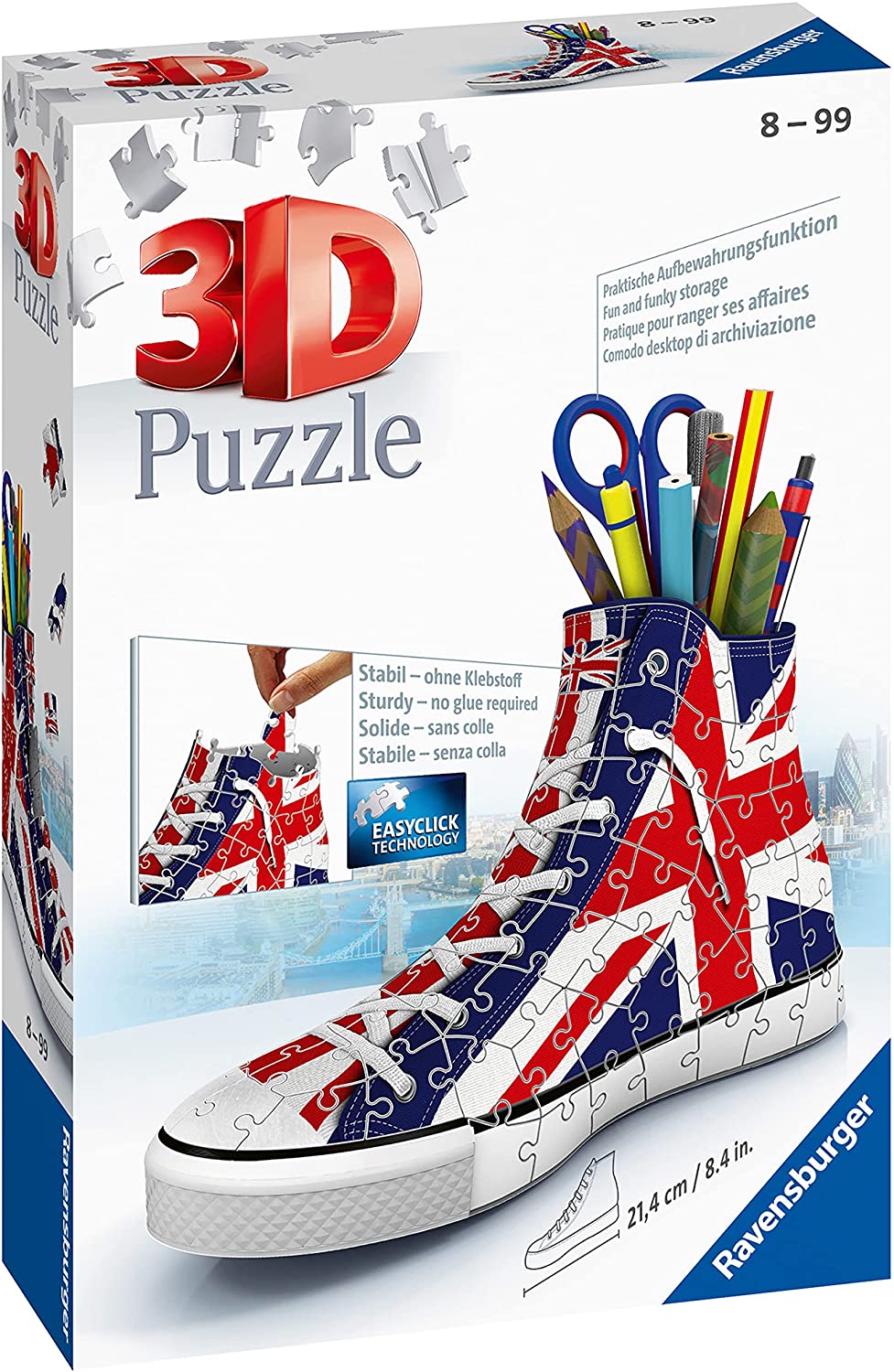 Ravensburger 11222 British Flag Trainer 3D-Puzzle, 108 Teile