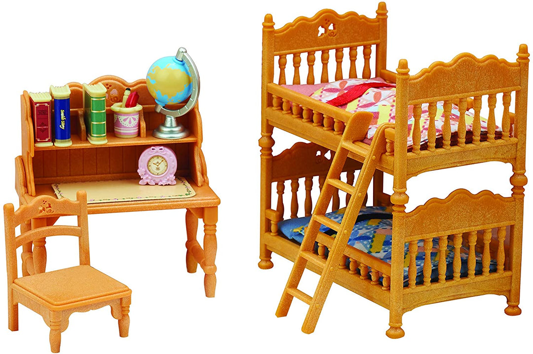 Sylvanian Families 5338 Ensemble de chambre à coucher pour enfants, multicolore