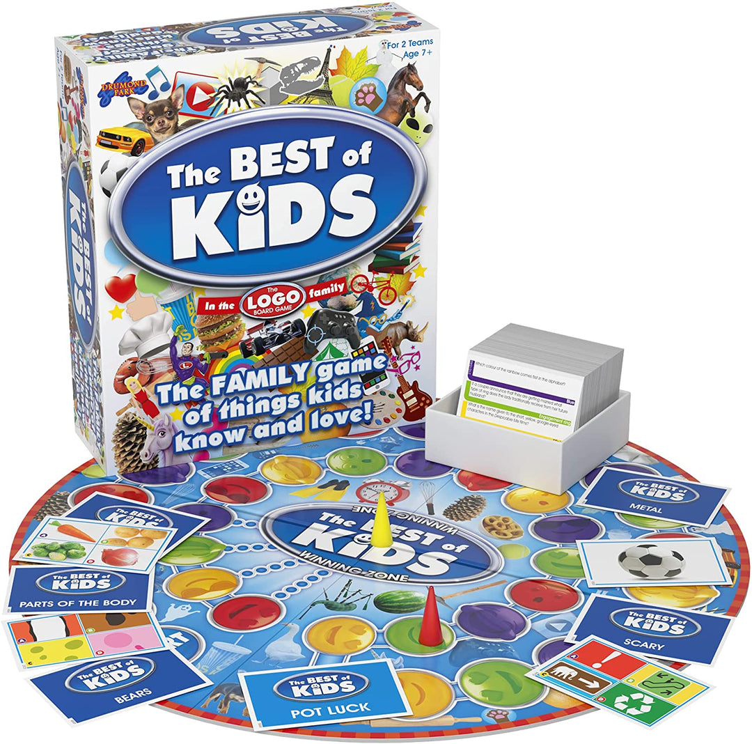 Drumond Park LOGO Best of Kids Brettspiel, Brettspiel für Kinder, Familien-Kinder-Eber