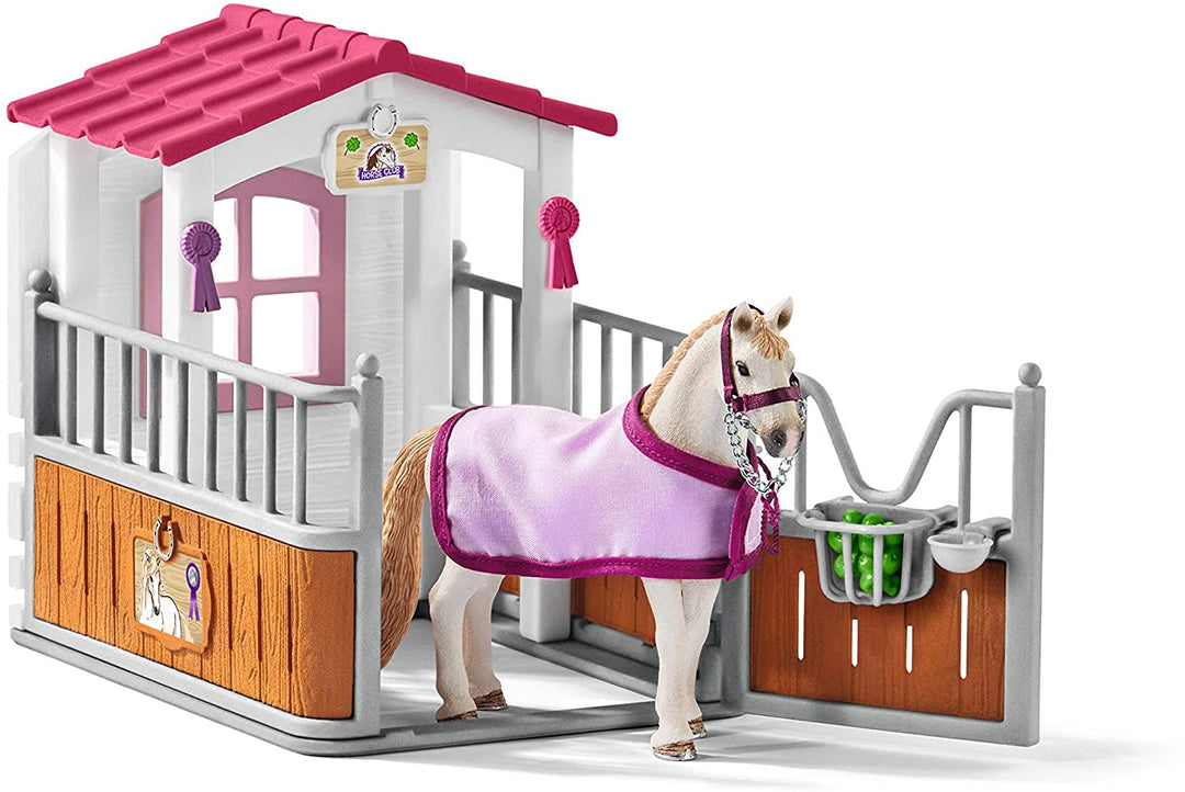 Schleich 42368 Horse Stall with Lusitano Mare Figure Set