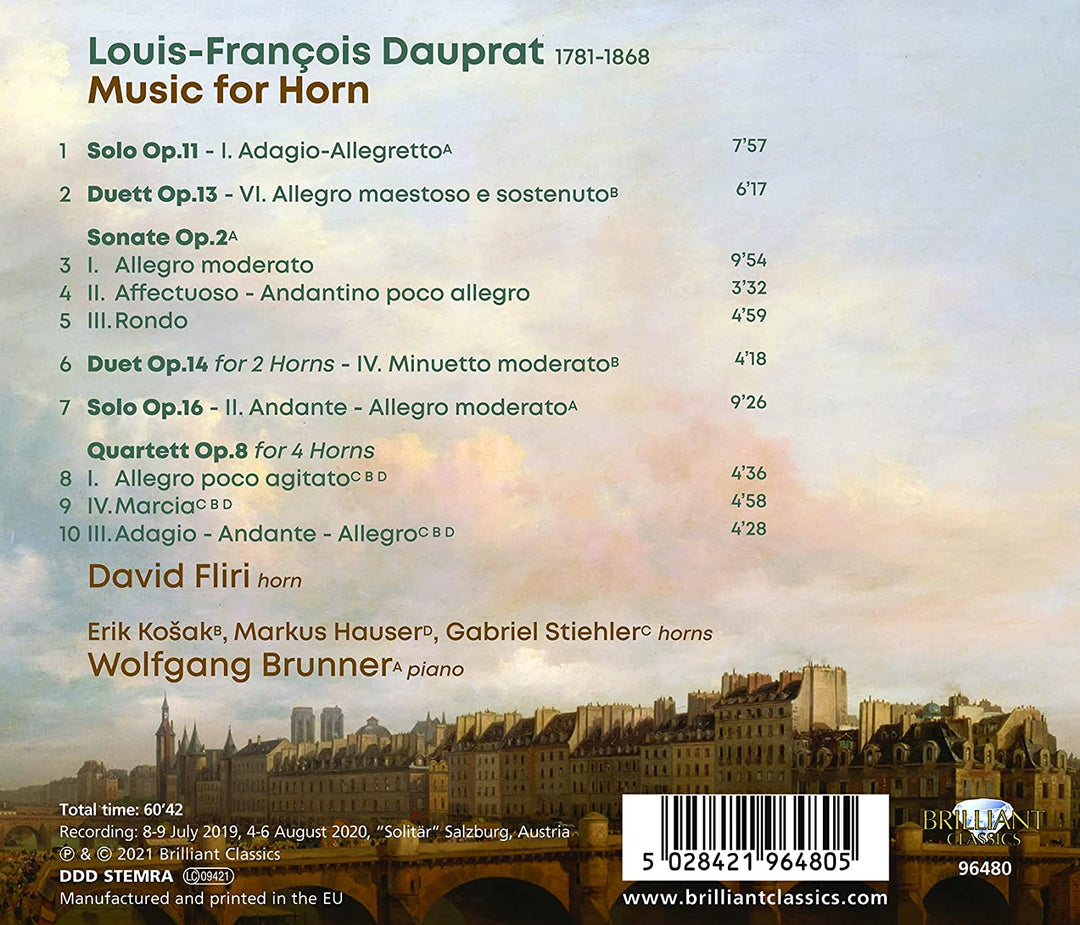 Dauprat: Music for Horn [Audio CD]
