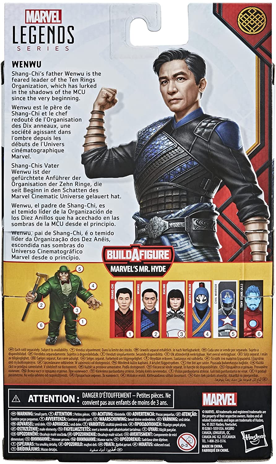 Shang Chi Hasbro Marvel Legends Series Shang-Chi und die Legende der zehn Ringe 15 cm große Wenwu-Actionfigur zum Sammeln, Spielzeug für Kinder ab 4 Jahren