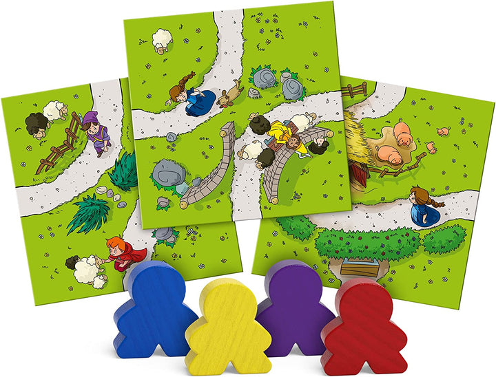 Z-Man Games | My First Carcassonne | Board Game | Ages 4 and up | 2-4 Players |