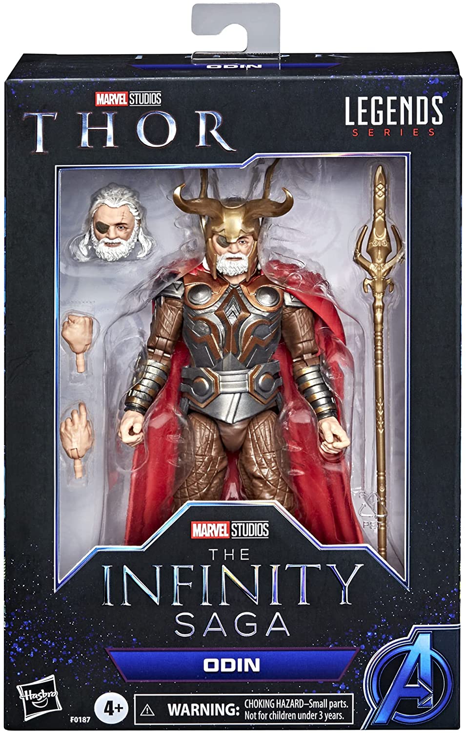 Marvel Hasbro Legends Series 15 cm große Actionfigur Odin, Infinity Saga-Charakter, Premium-Design, Figur und 4 Zubehörteile