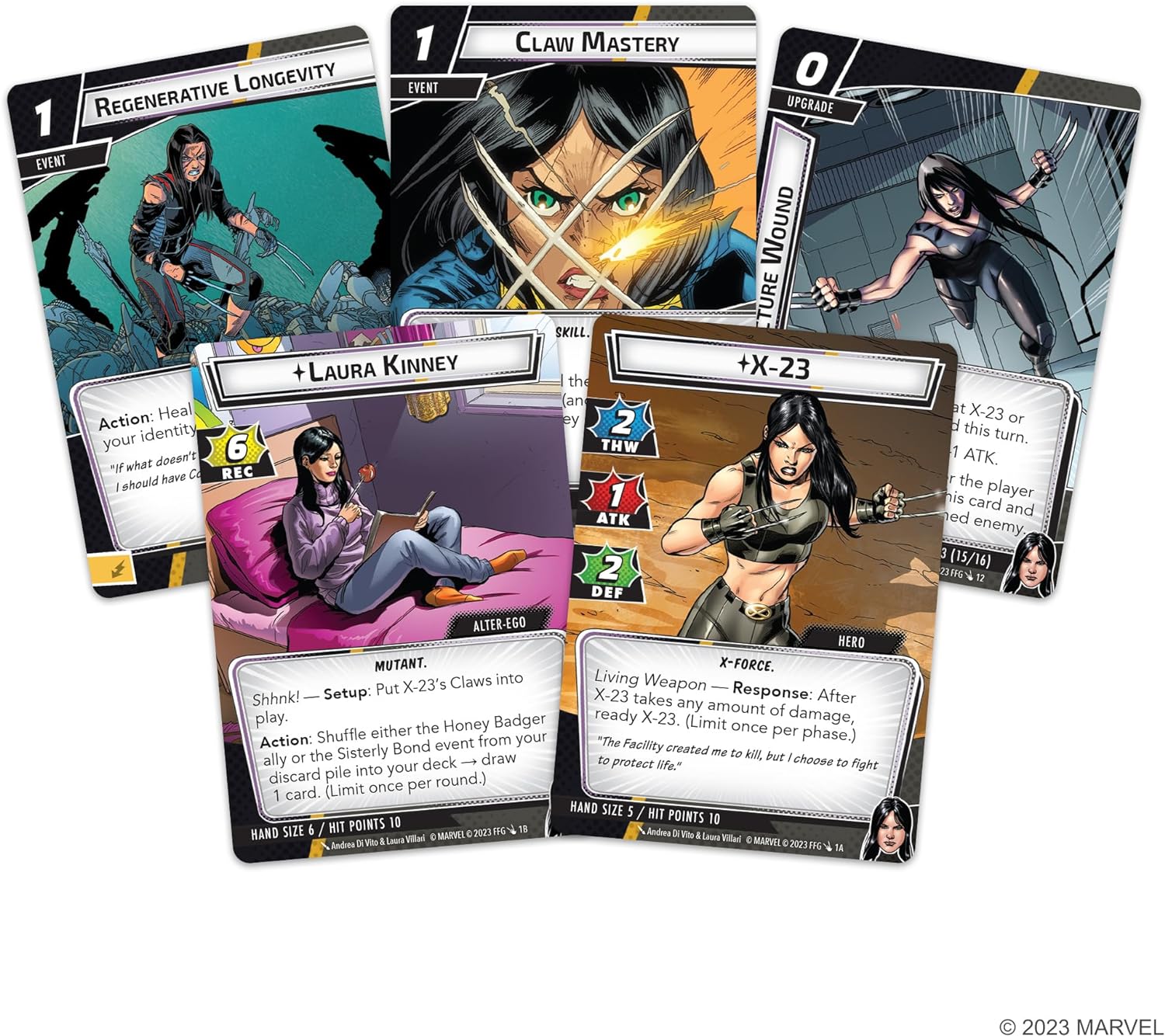 Fantasy Flight Games | Marvel Champions: X-23 Hero Pack | Kartenspiel | Ab 12 Jahren | 1–4 Spieler | 30 Minuten Spielzeit