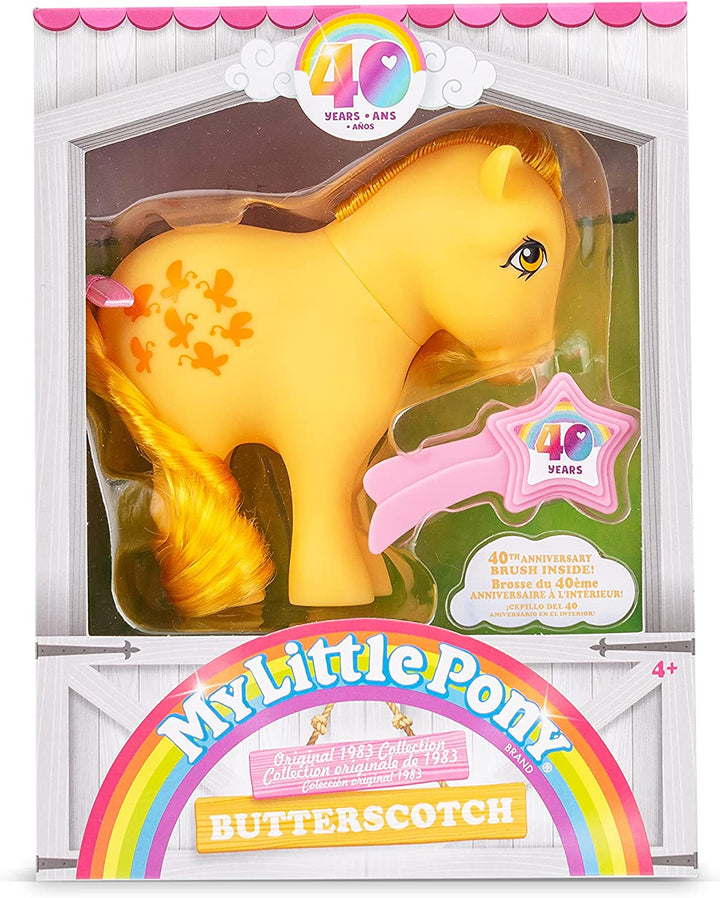My Little Pony 35323 Butterscotch Klassisches Pony, Retro-Pferd, Geschenke für Mädchen und