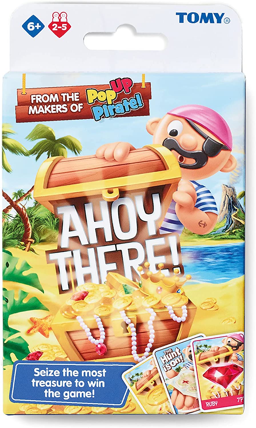 TOMY Ahoy There! Card Game, A Fast-Paced Family Card Game, Action Card Game for Boys and Girls, Card Board Games from 6, 7, 8, 9, Years and Up