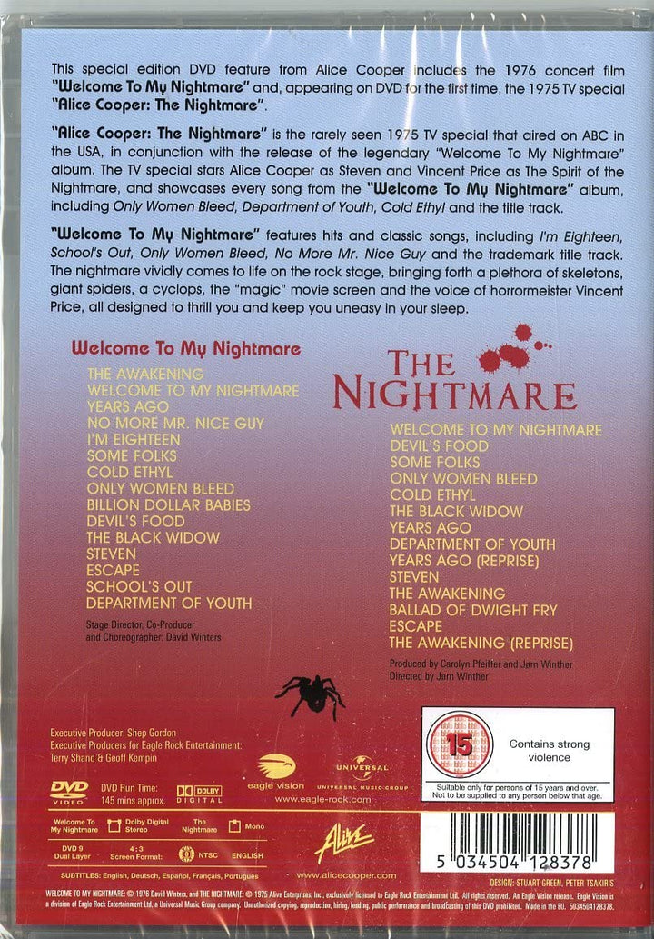 Welcome To My Nightmare [2017] - [DVD]