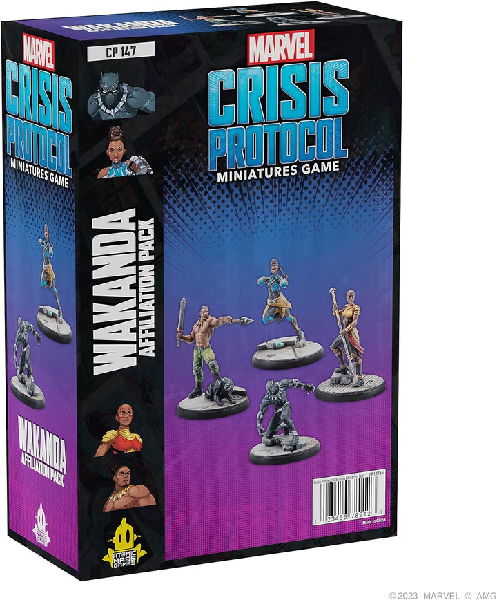 Atomic Mass Games | Marvel Crisis Protocol: Wakanda Affiliation Pack | Miniatures Card Game