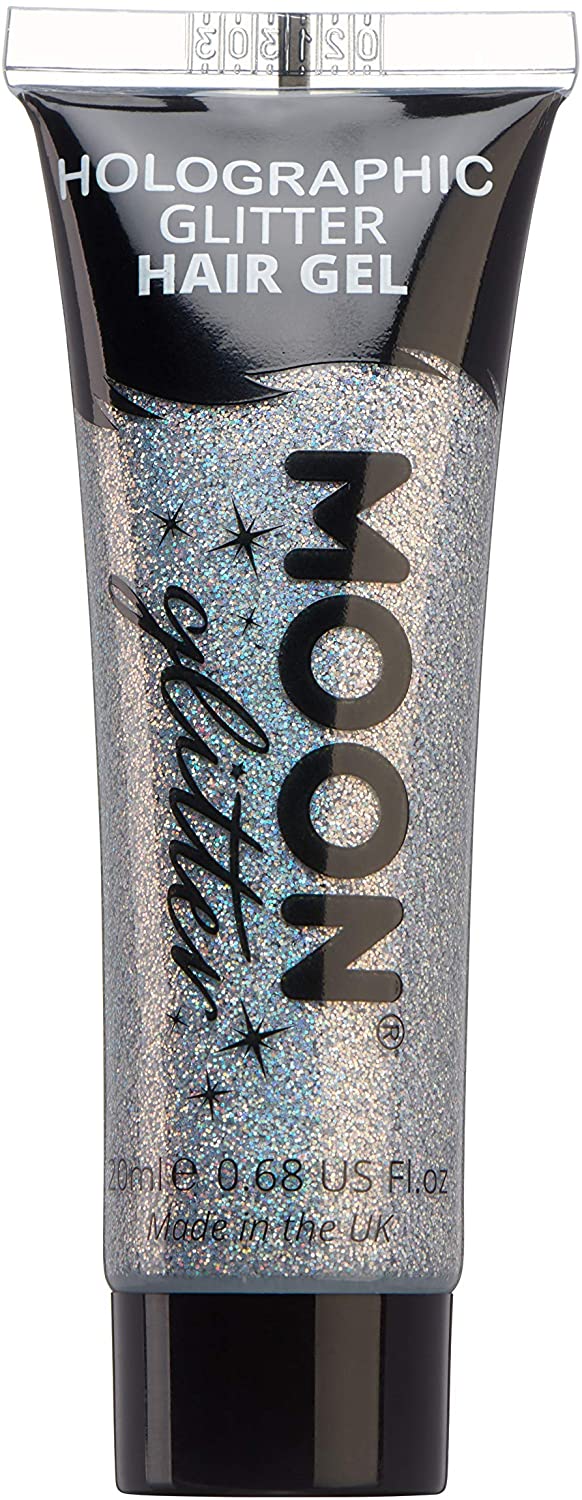 Holographic Glitter Haargel von Moon Glitter-20ml-Silber