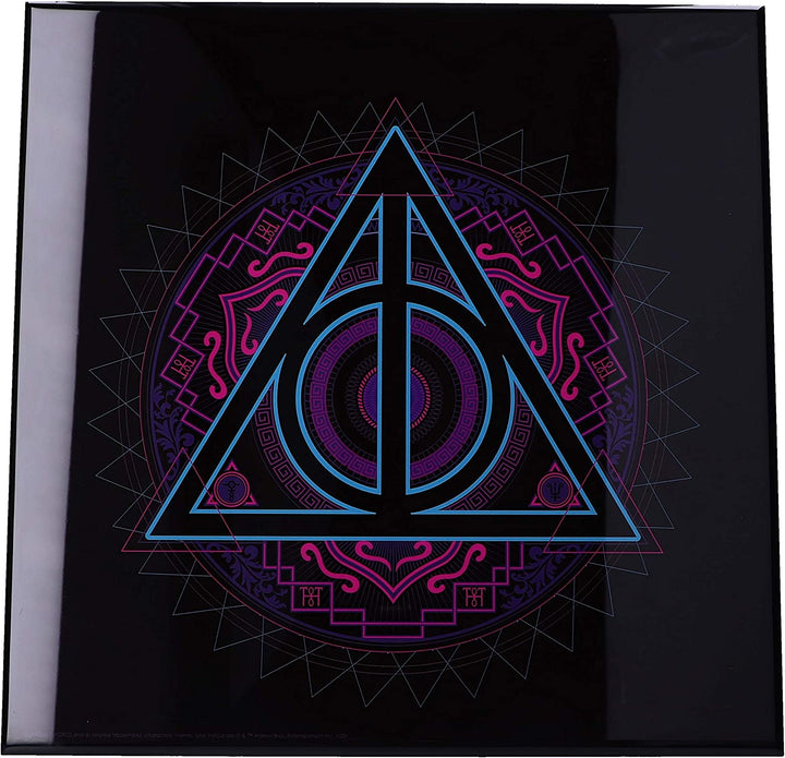 Nemesis Now Harry Potter Deathly Hallows Neon Crystal Clear Art, Schwarz Multi, 32