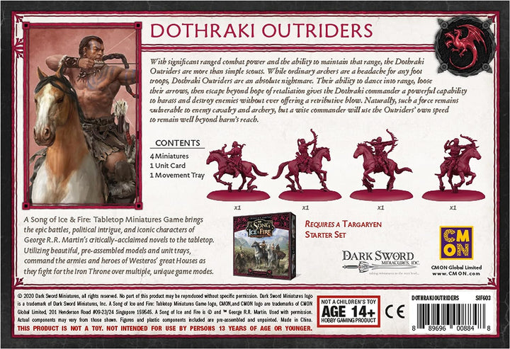 A Song of Ice and Fire Tabletop Miniatures Dothraki Outriders Unit Box