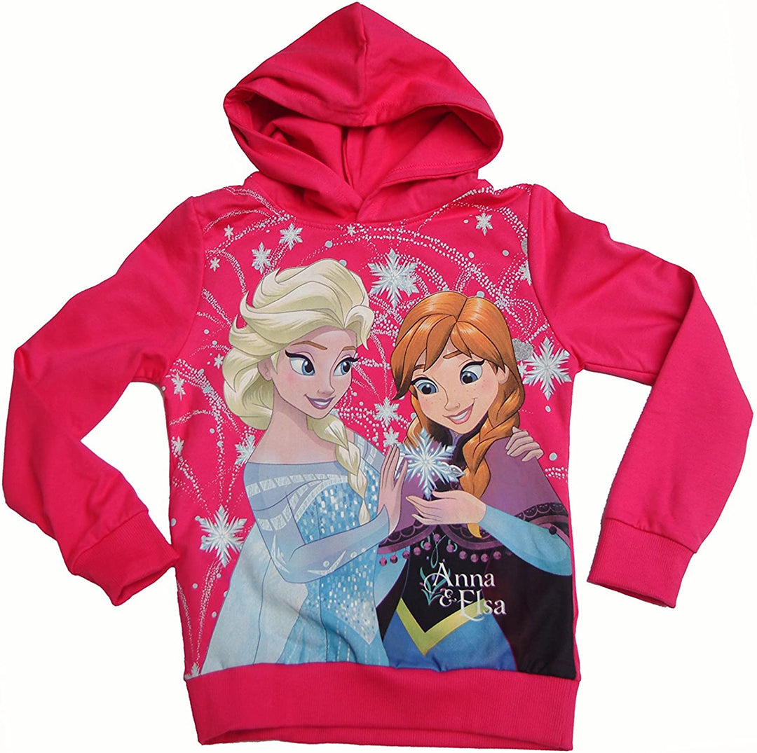 Disney Girls' Sudadera Frozen Sweatshirt, Fuchsia, 8