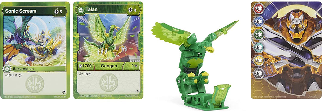 Bakugan 6059850, figura de acción coleccionable y tarjetas coleccionables de Geogan Rising (estilo
