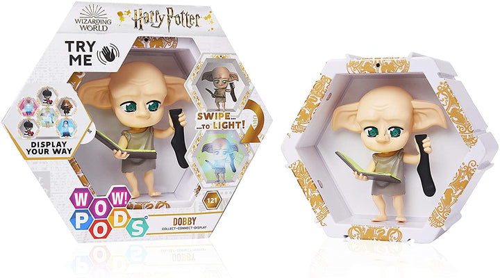 WOW! PODS Harry Potter Wizarding World Light-Up Bobble-Head Figure | Official Collectable Toy (Dobby)