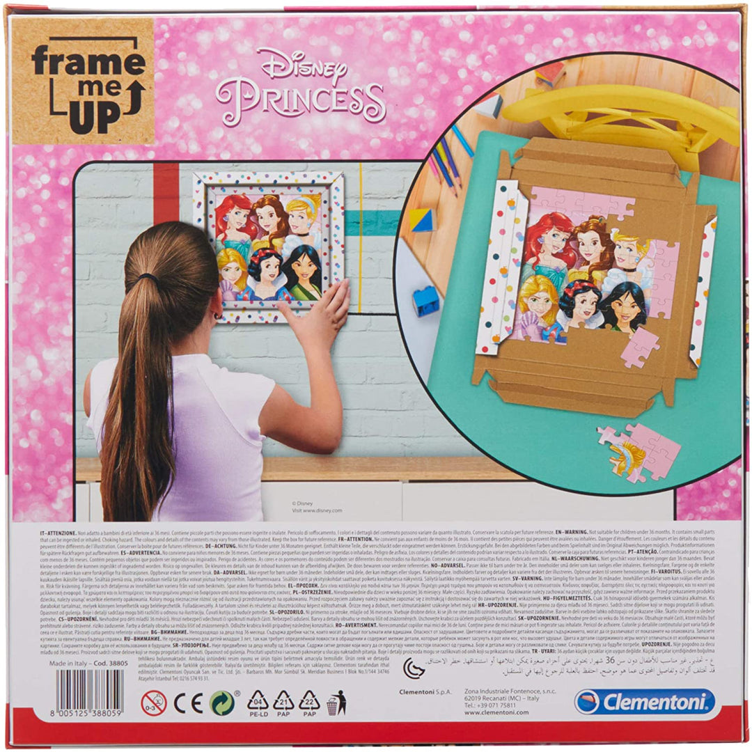 Clementoni – 38805 – Frame Me Up – Disney Princess-Puzzle für Kinder – 60 Teile – Made in Italy – Puzzle – ab 6 Jahren