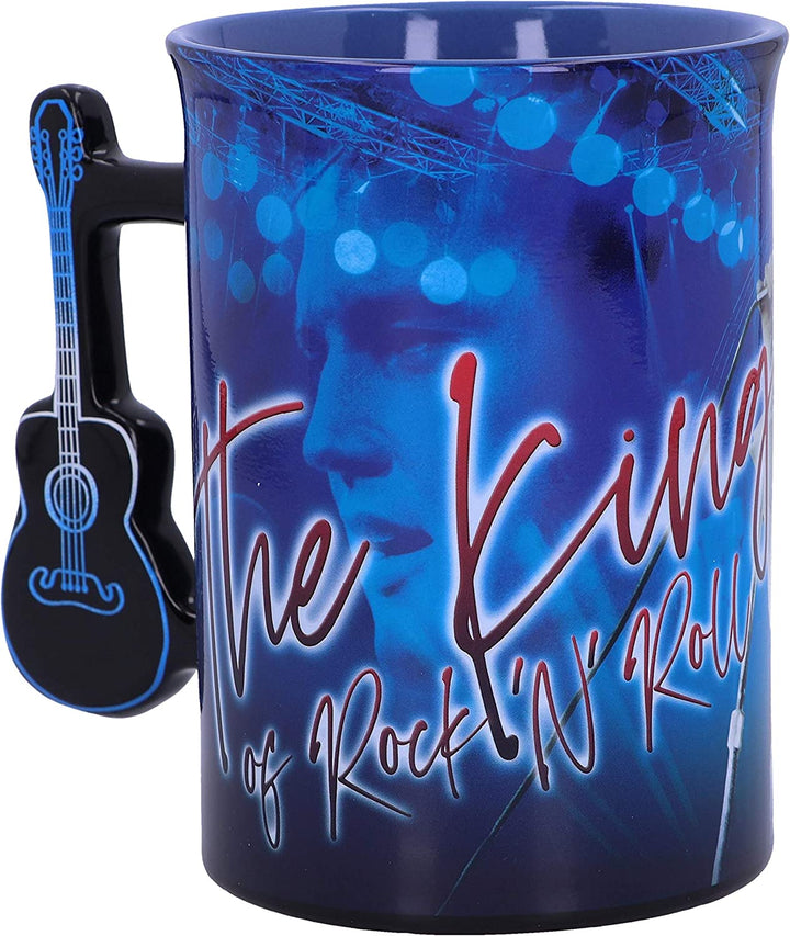 Nemesis Now Elvis The King of Rock and Roll, blaue Tasse, 473 ml, 1 Stück (1 Stück)