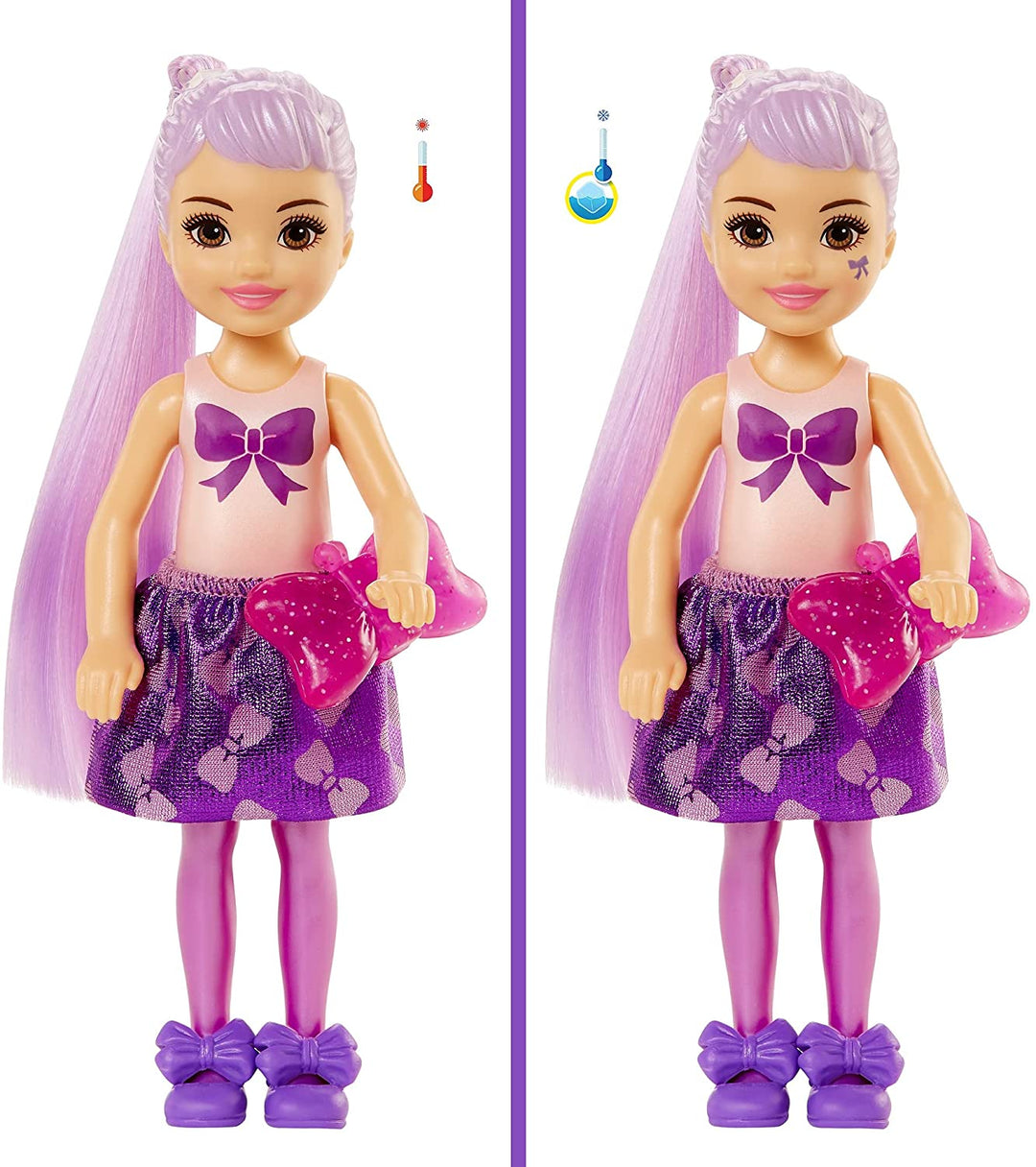 Barbie GTT23 Chelsea Color Reveal Bambola luccicante