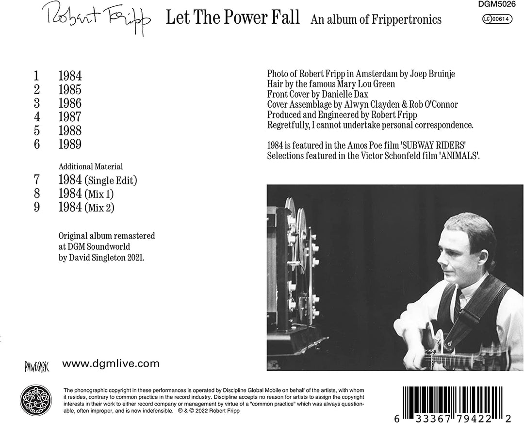 Robert Fripp – Let The Power Fall [Audio-CD] 