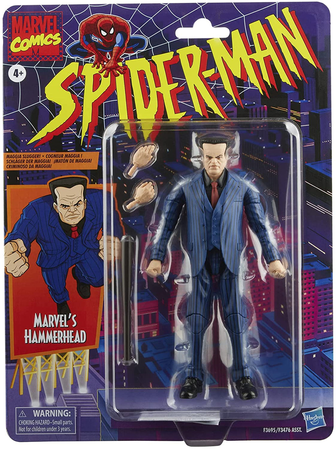Marvel Legends Series Spider-Man 15 cm Marvel’s Hammerhead Action Figure Toy, In