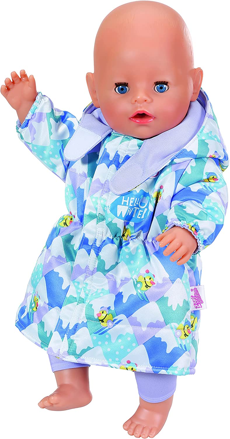 BABY born 4 Jahreszeiten-Outfit-Spielzeugset für 43-cm-Puppen – einfach für kleine Hände, kreatives Spielen fördert Empathie und soziale Fähigkeiten, für Kleinkinder ab 3 Jahren – inklusive Kleider, Leggings und Jacken