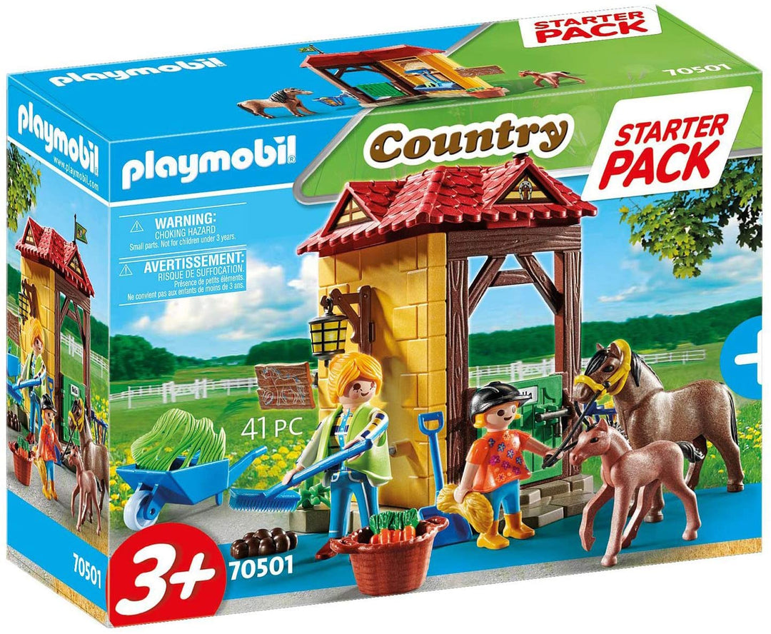 Playmobil 70501 Country Horse Farm Large Starter Pack, para niños a partir de 3 años