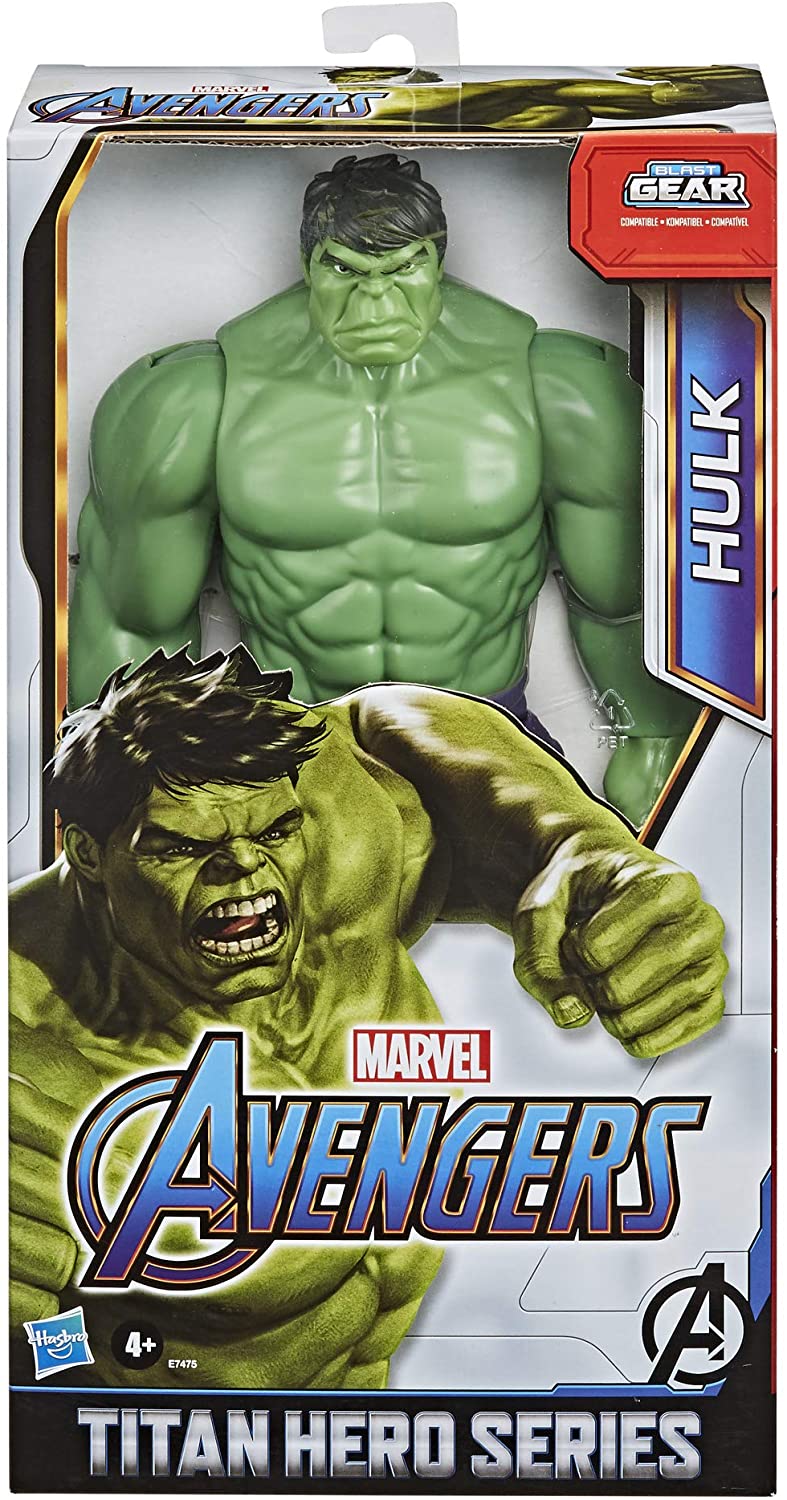 Marvel Avengers Titan Hero Series Blast Gear Deluxe Hulk Action Figure, 30-cm Toy, Inspired byMarvel Comics, For Children Aged 4 and Up