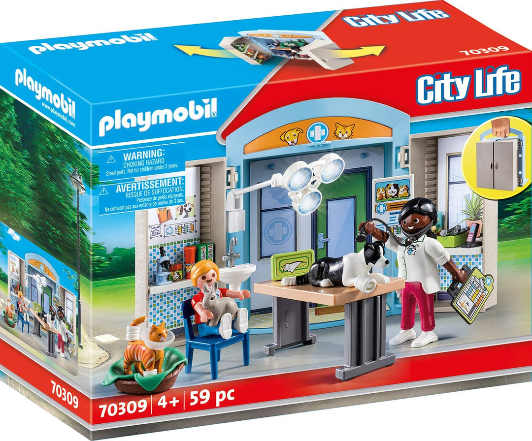 Playmobil 70309 City Life Vet Clinic Spielbox