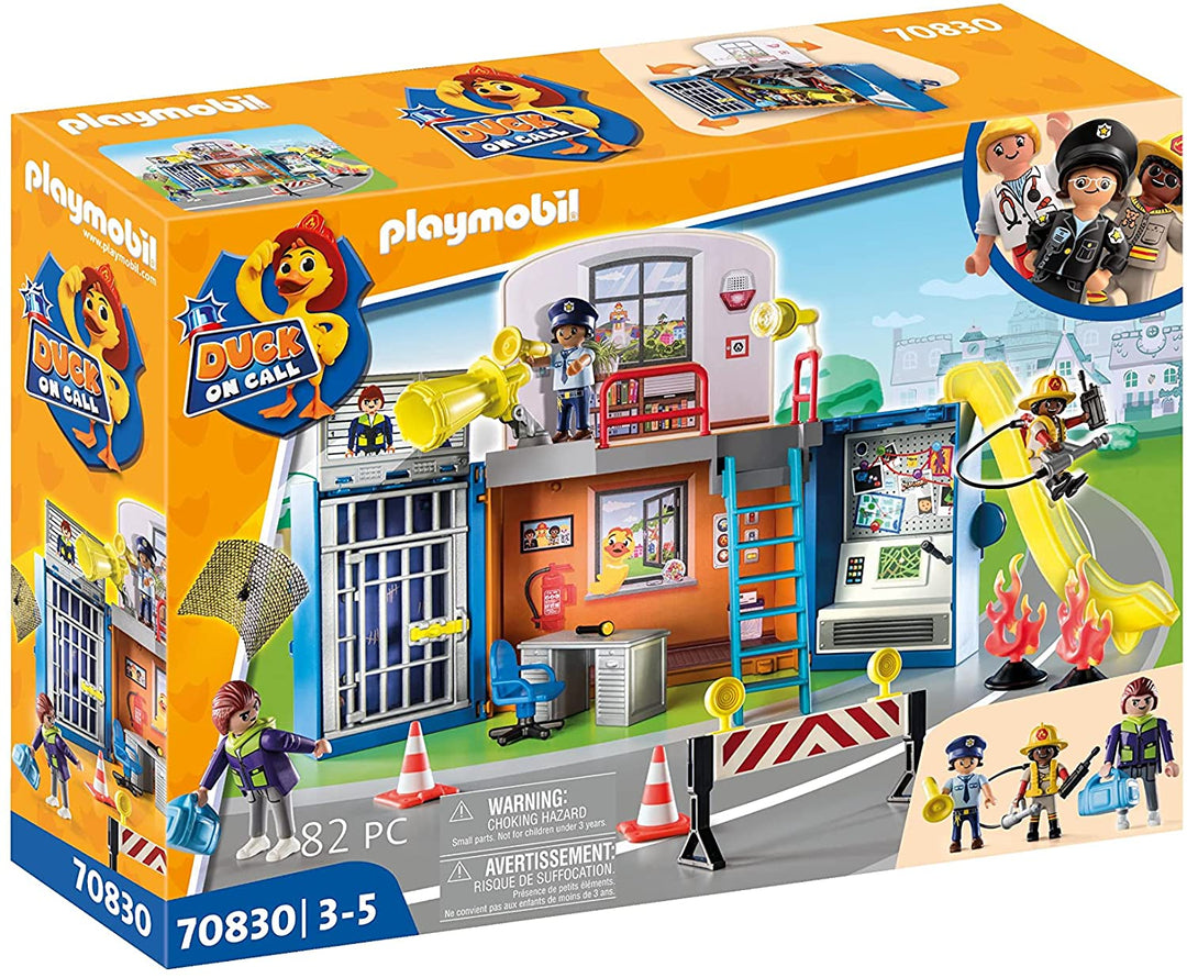 PLAYMOBIL DUCK ON CALL 70830 Mobile Operations Centre, Portable Fold-Out Case