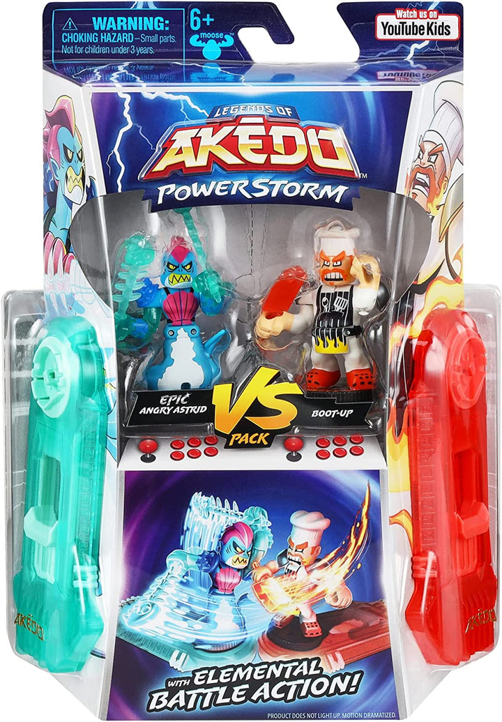 Legends of Akedo: Powerstorm Versus Pack – Epische Kriegerfiguren von Briny vs. Bun Burner
