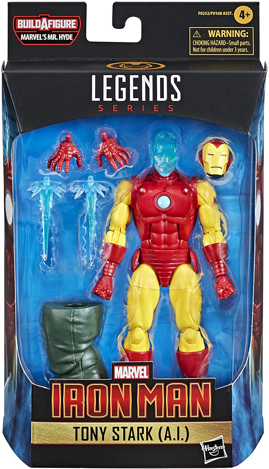 Hasbro Marvel Legends Series 15 cm große Tony Stark (KI) Actionfigur zum Sammeln, Spielzeug für Kinder ab 4 Jahren F0252