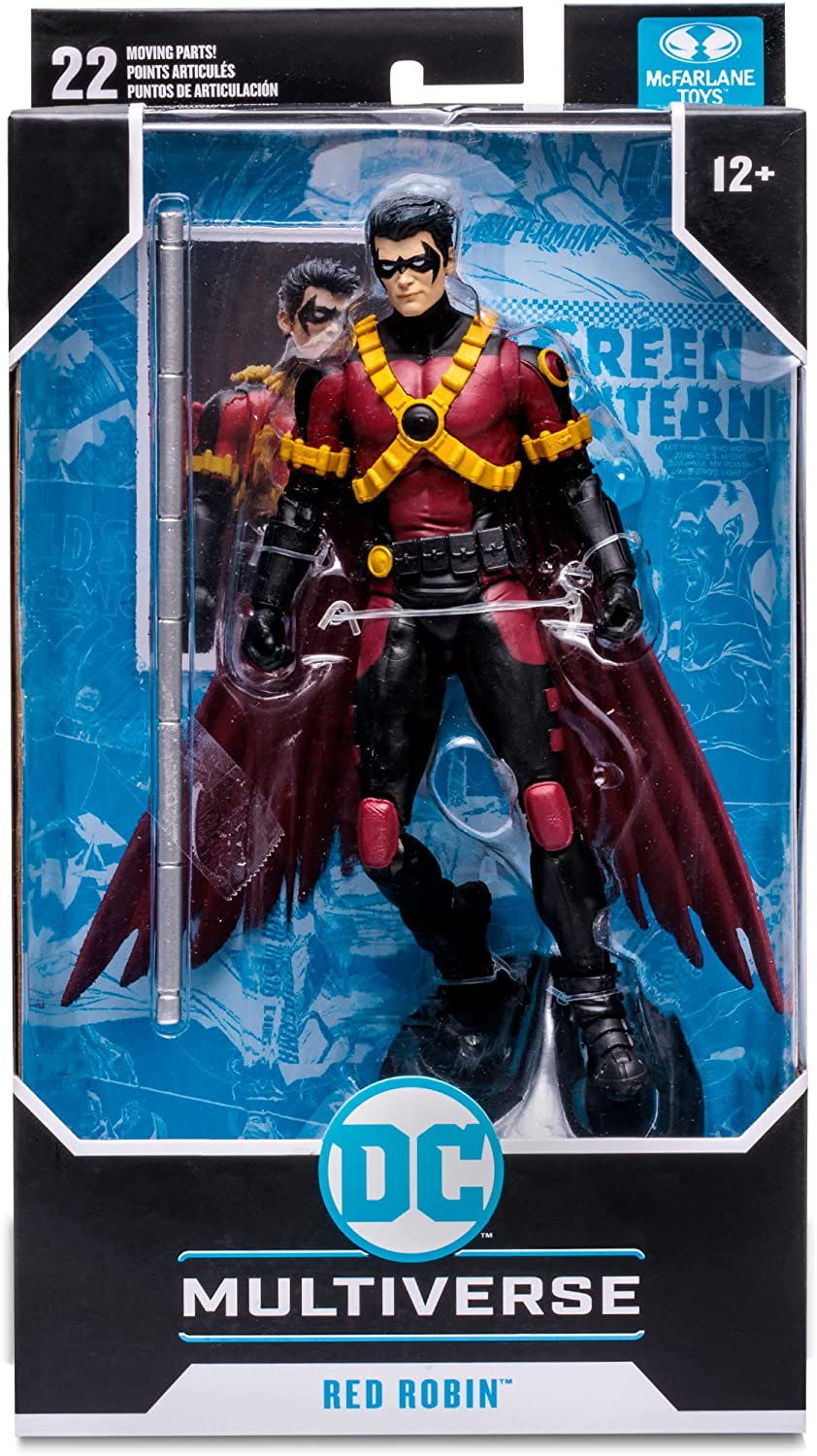 McFarlane Toys DC Multiverse Red Robin 7" Actionfigur zum Sammeln mit Zubehör