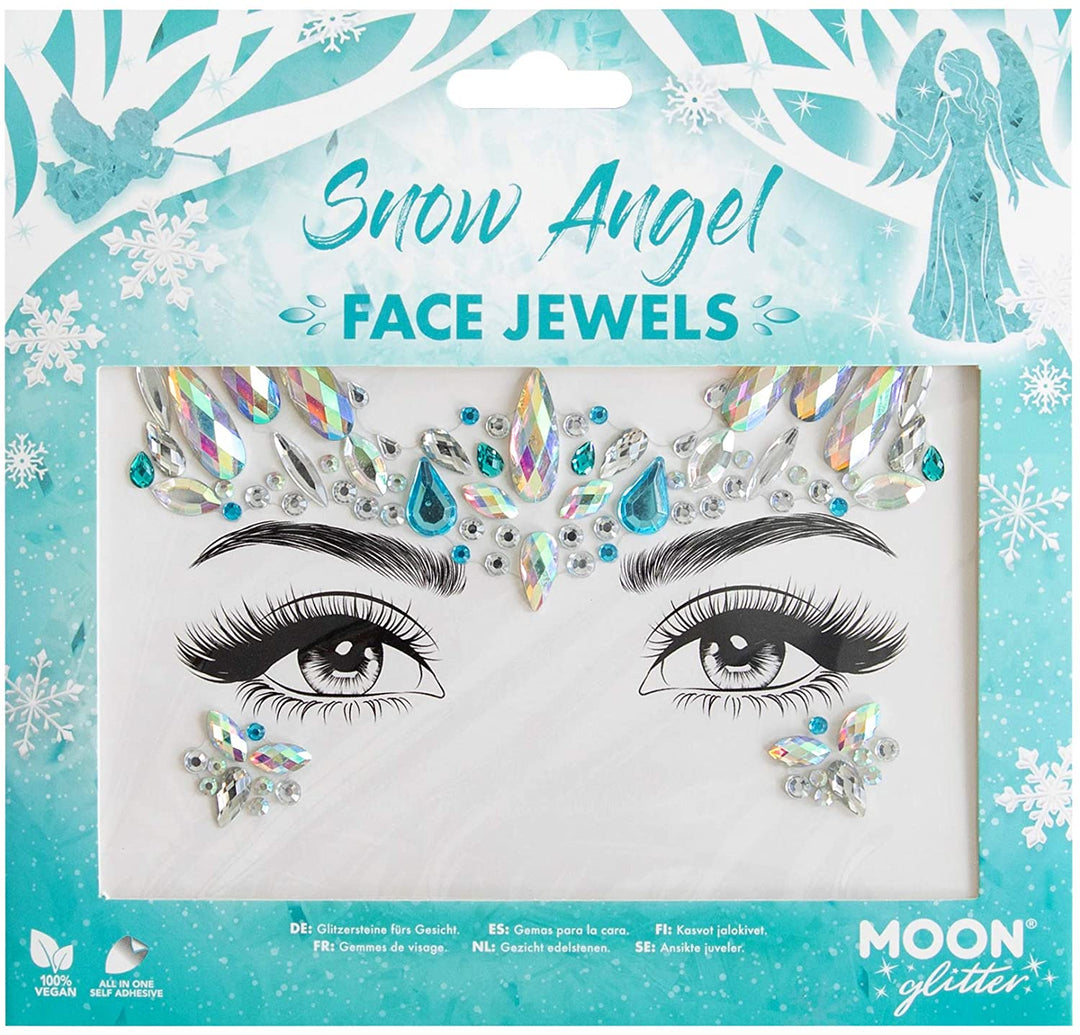Face Jewels von Moon Glitter – Festival-Gesichts-Körper-Edelsteine, Kristall-Make-up-Augen-Glitzer