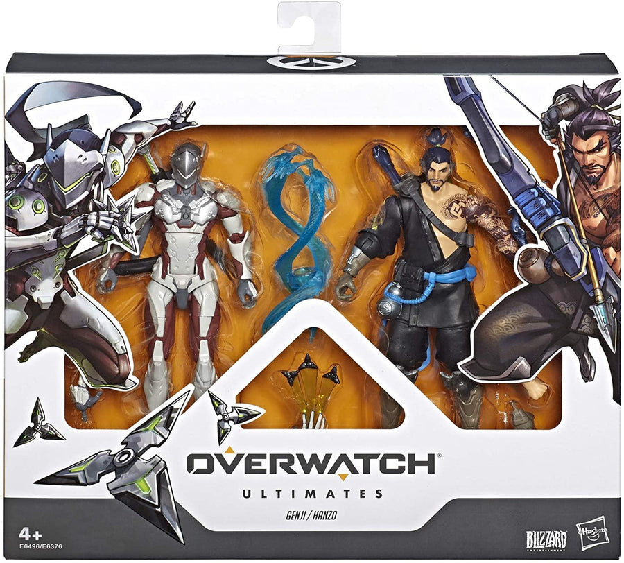 Overwatch Ultimates Series Hanzo and Genji Dual Pack 6 Inch Scale Collectible - Yachew