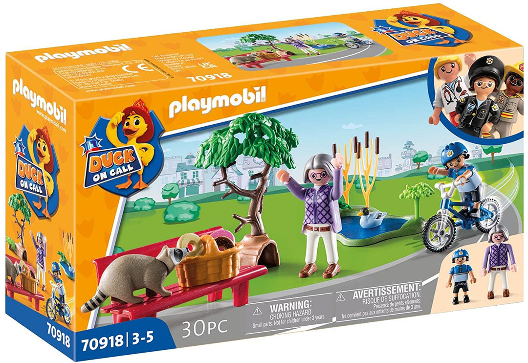 Playmobil DUCK ON CALL 70918 Polizeiaktion: Verfolgungsjagd der Polizei, Spielzeug für Kinder ab jedem Alter