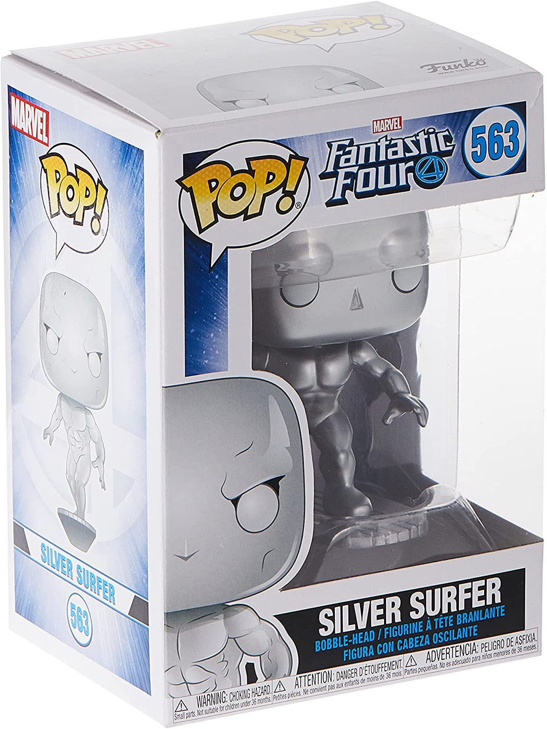 Marvel Los Cuatro Fantásticos Silver Surfer Funko 44992 Pop. Vinilo # 563