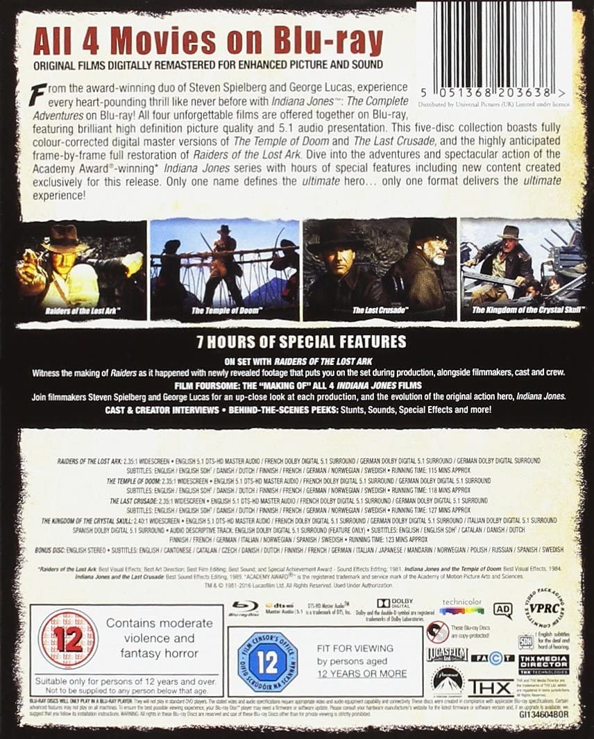 Indiana Jones: The Complete Adventures (1981-2008) - Blu-ray 4