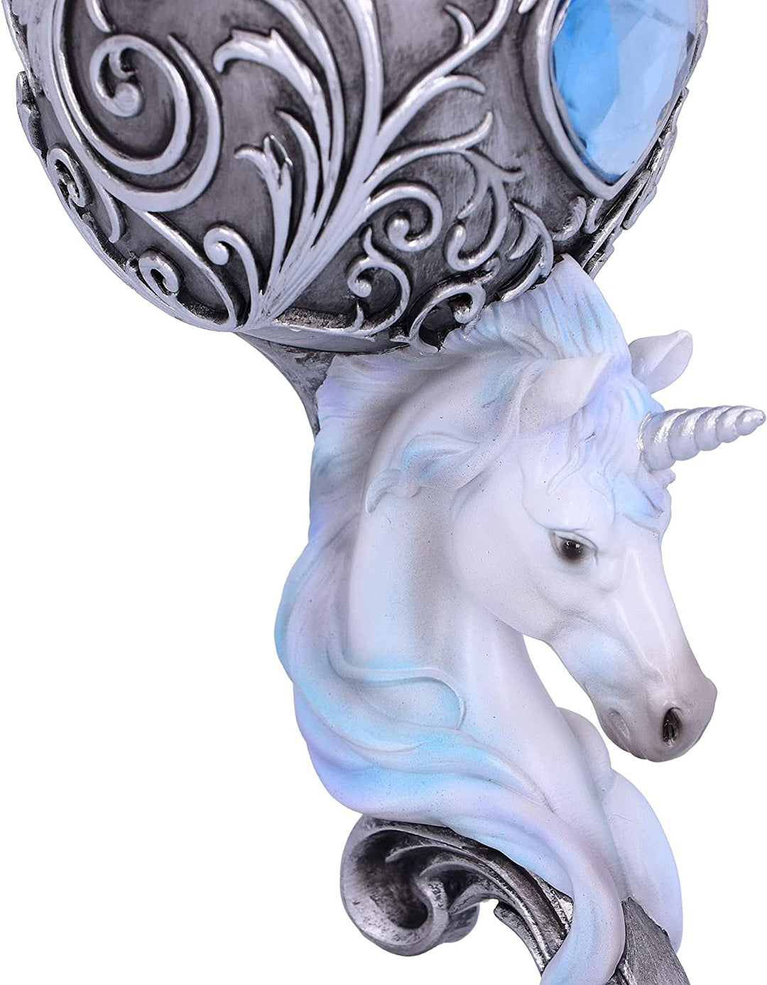 Nemesis Now B5191R0 Enchanted Twin Unicorn Heart Set bestehend aus zwei Kelchen, Silber, 18.