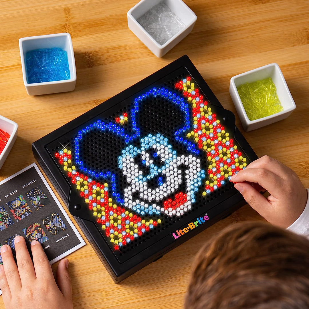 Lite Brite Super Brite HD Disney 100! Sonderausgabe, farbenfrohe leuchtende Zeichnung