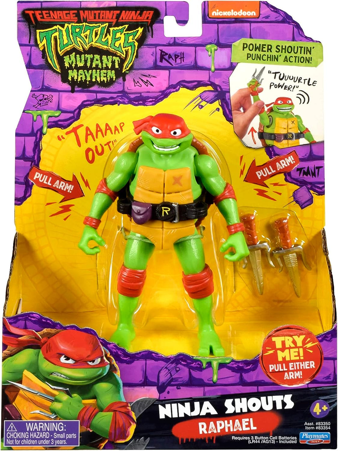 Teenage Mutant Ninja Turtles Mutant Mayhem - Ninja Shouts Figure Raphael
