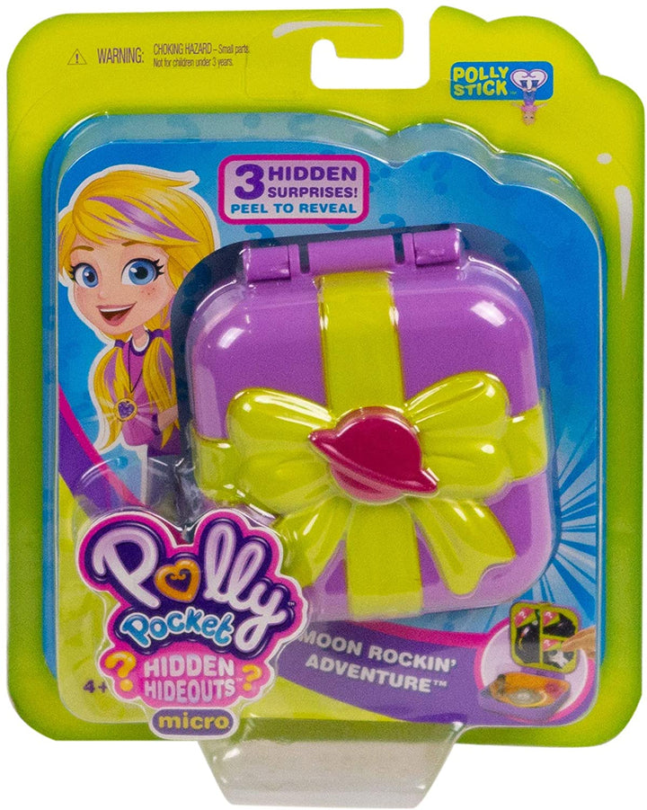 Polly Pocket GDL84 Hidden Hideouts Moon Rockin' Adventure Compact, Puppe und Zubehör, mehrfarbig