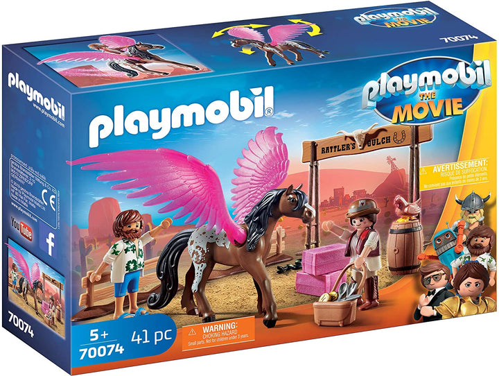 Playmobil The Movie 70074 Marla and Del with Flying Horse
