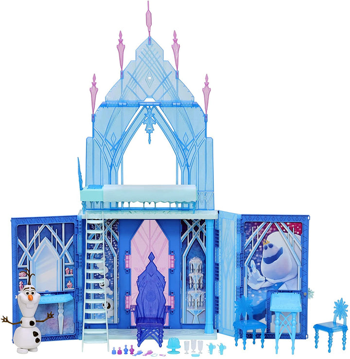 Disney Frozen 2 Elsa's Fold and Go Ice Palace, Castle Playset, Toy for Children Aged 3 and Up